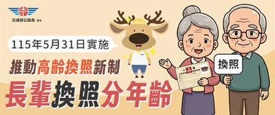 高齡換照海報